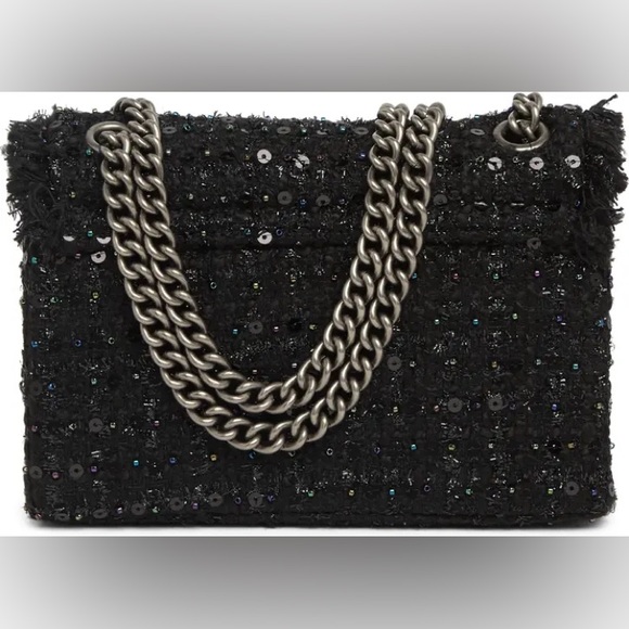 KURT GEIGER LONDON Mini Brixton Black Lock Bag - Picture 5 of 8